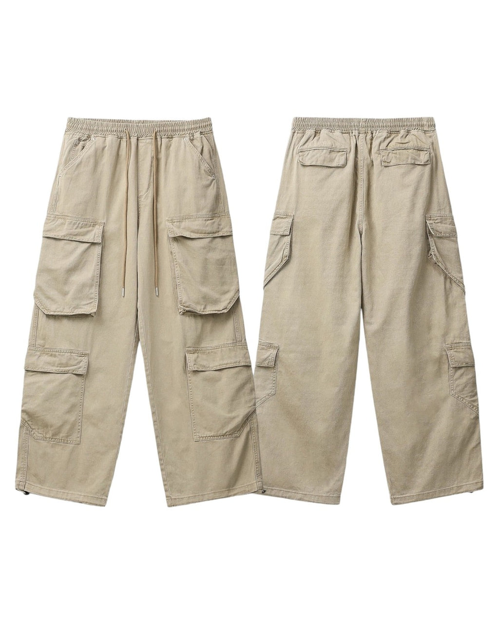 (UNISEX) Quatre Poches Wide Cargo Pants