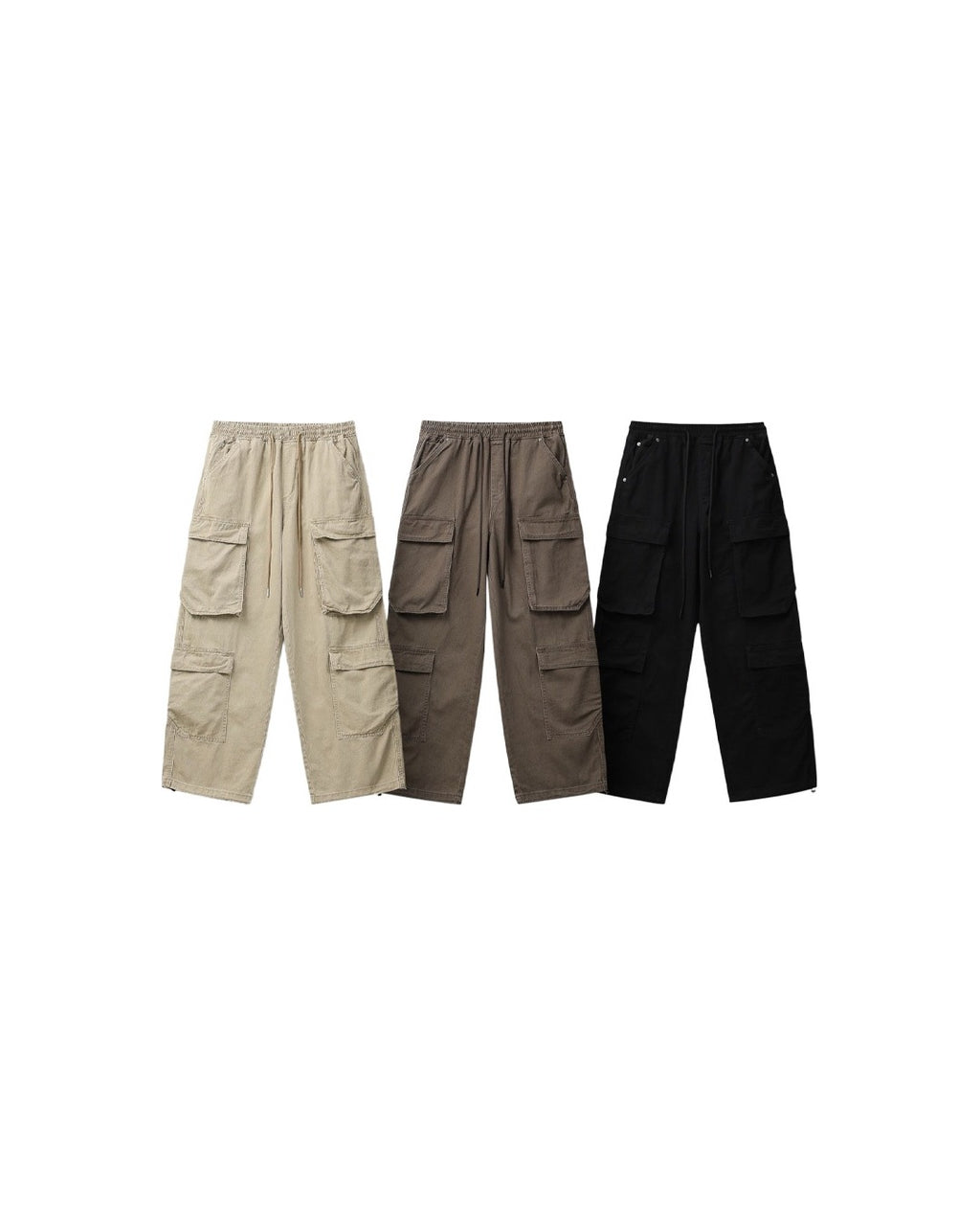 (UNISEX) Quatre Poches Wide Cargo Pants