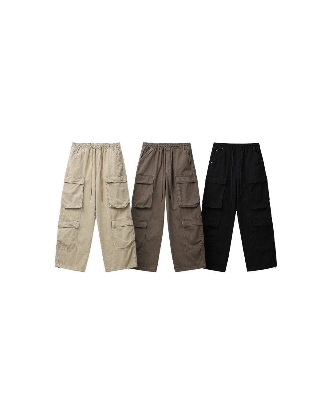 (UNISEX) Quatre Poches Wide Cargo Pants