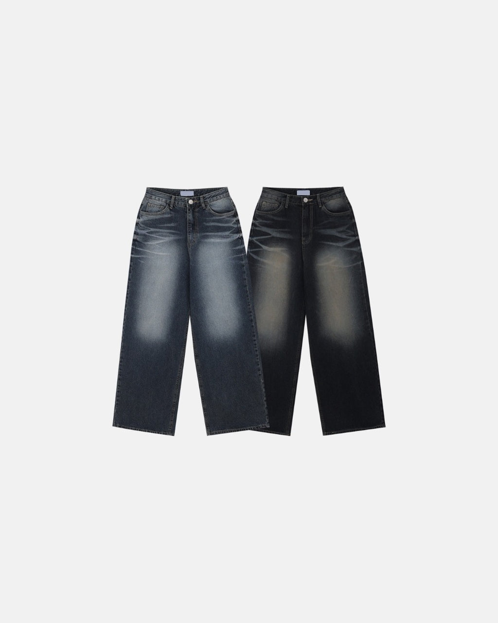 (UNISEX) Stone Domingo Wide Jeans