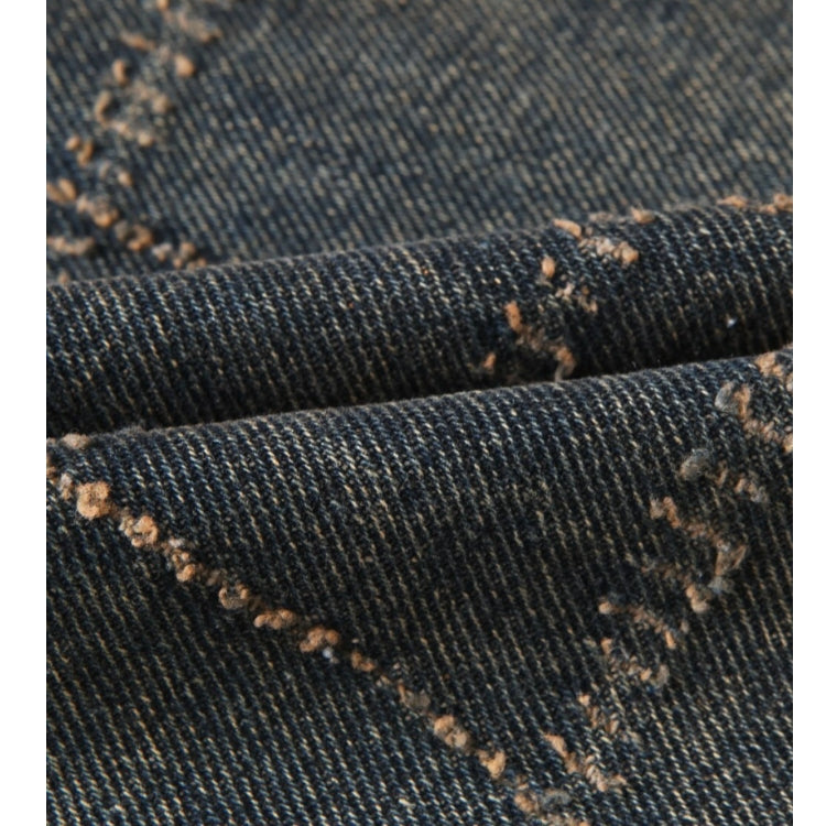 (UNISEX) Net Check Wide Denim