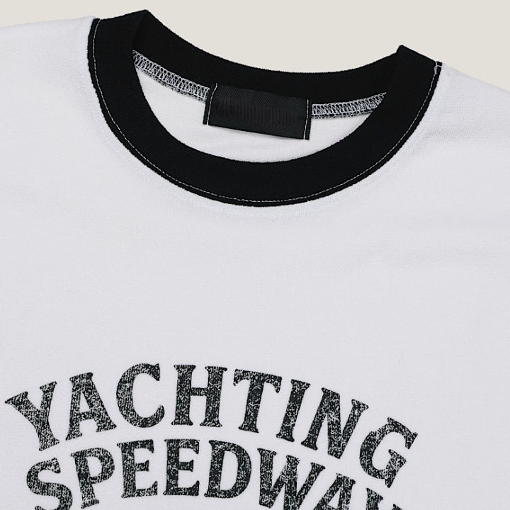 (M's) Yacht Muscle-fit Ringer T-shirt