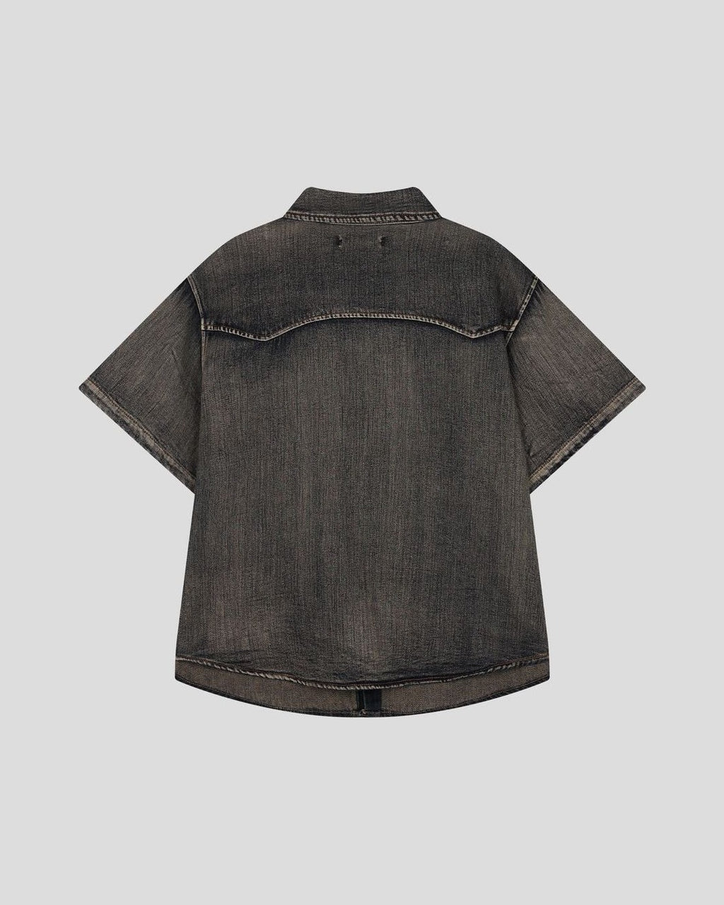 (UNISEX) Slub Denim Over Shirts