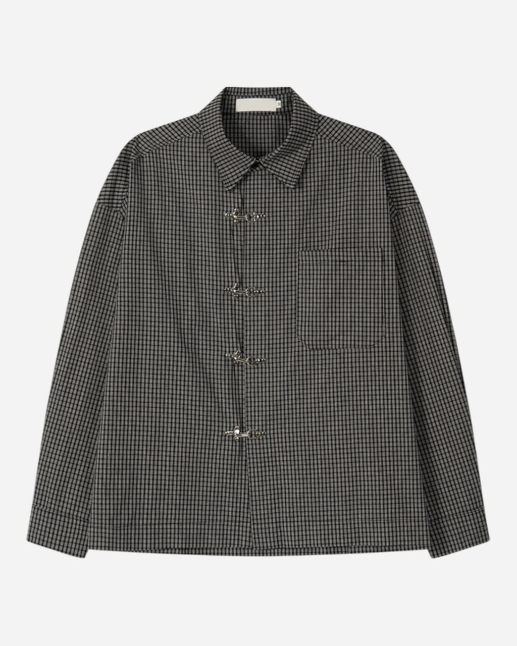 (UNISEX) Fireman Buckle Check Shirt