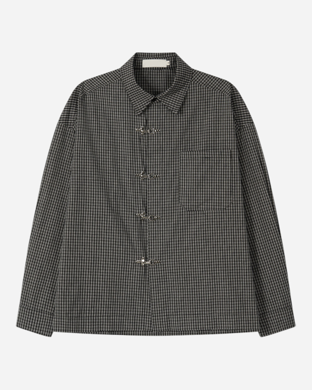 (UNISEX) Fireman Buckle Check Shirt