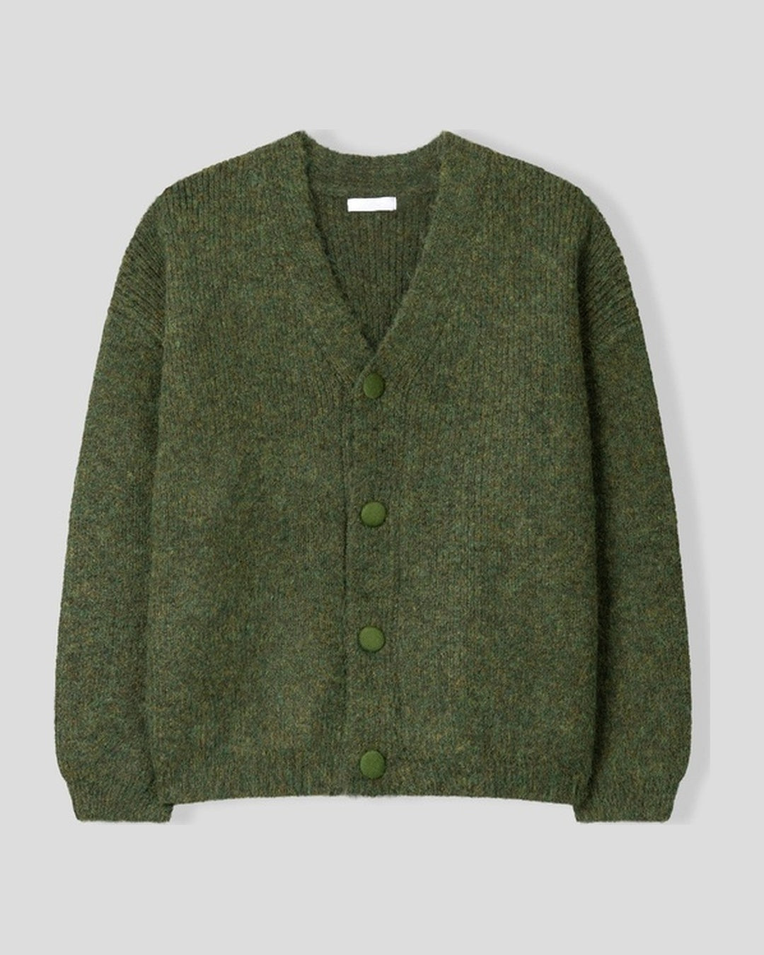 (UNISEX) Bulky Brush Wool Cardigan