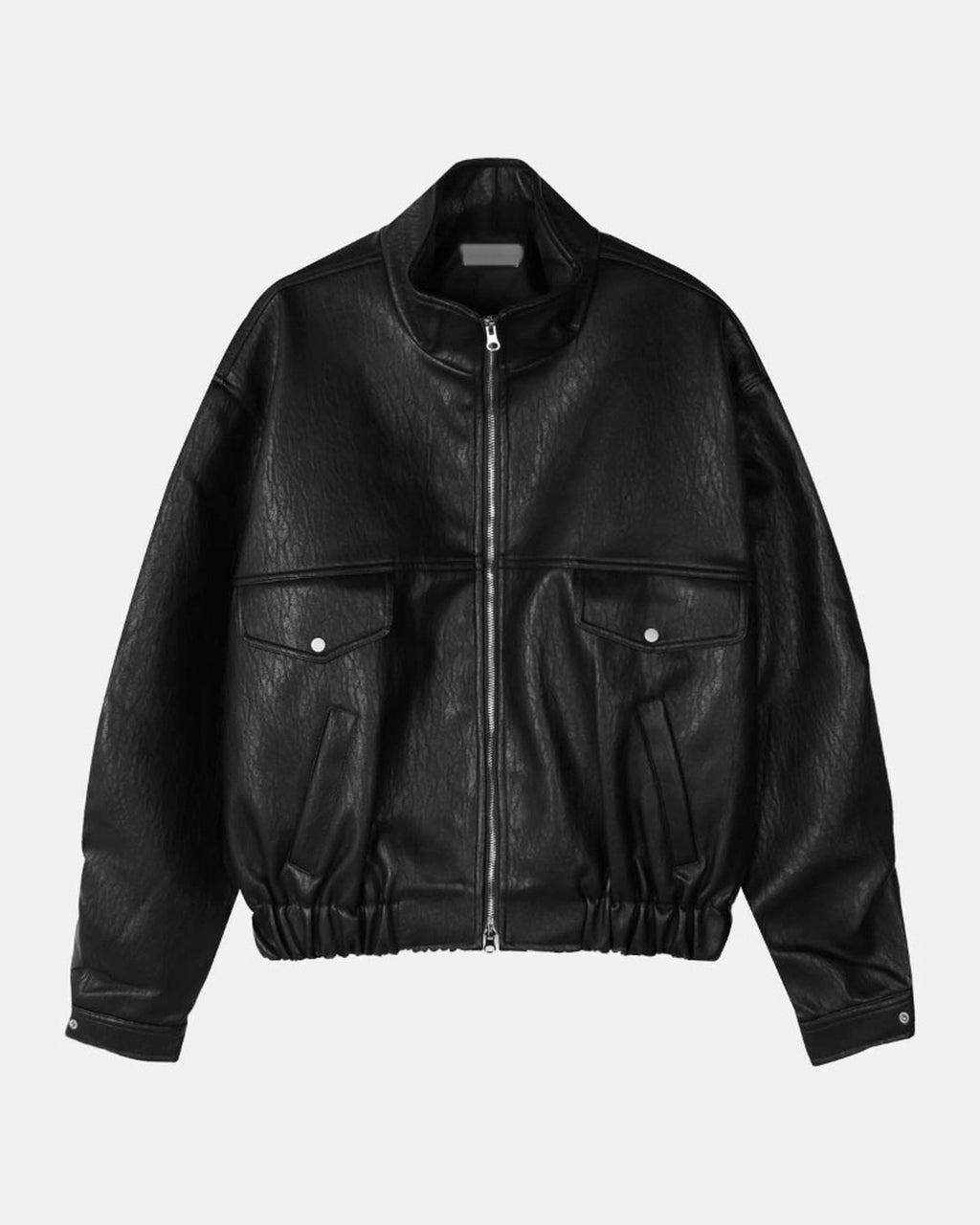 (UNISEX) Rush Crop Leather Jacket