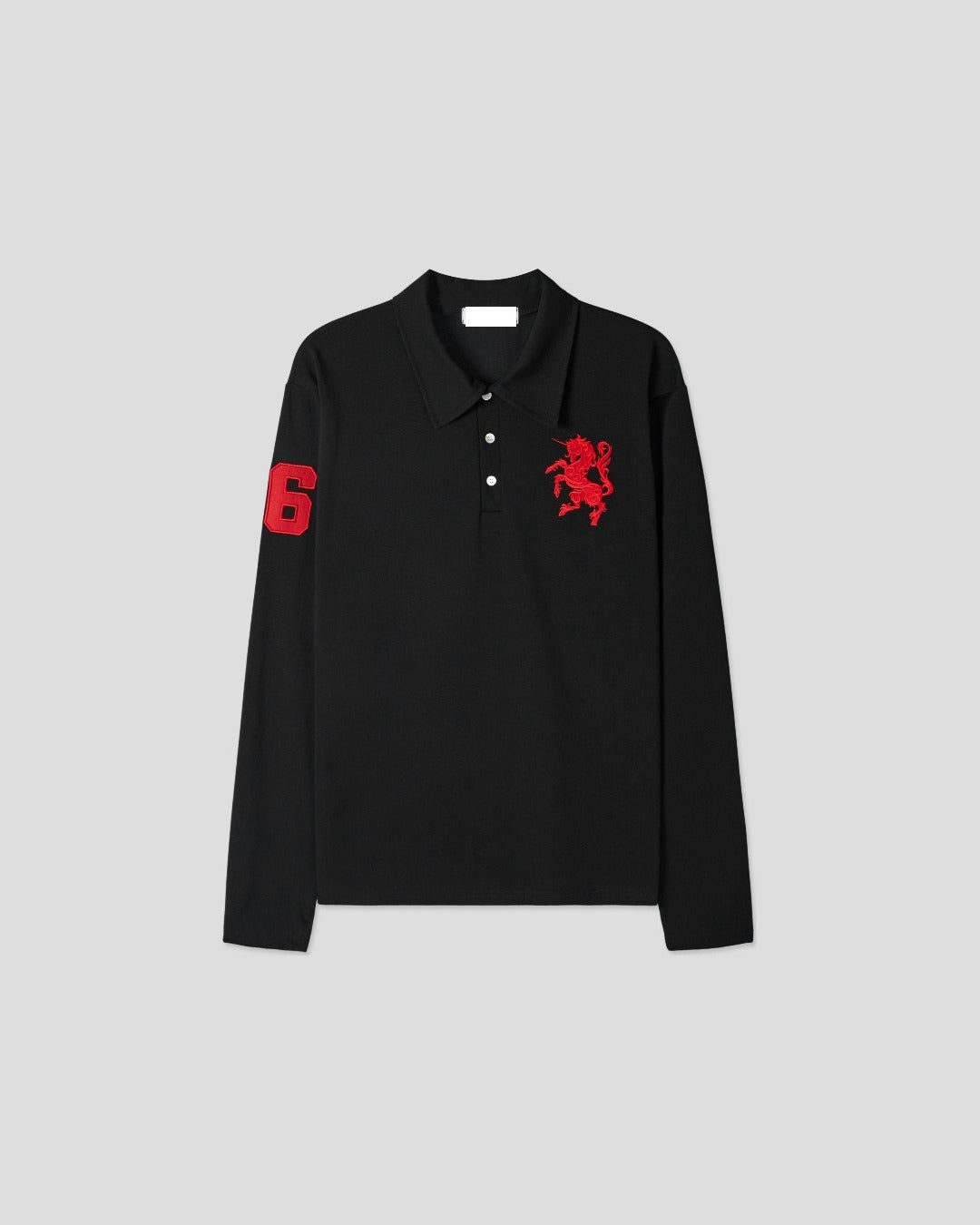 (UNISEX) Horse PK Collar Long Sleeve