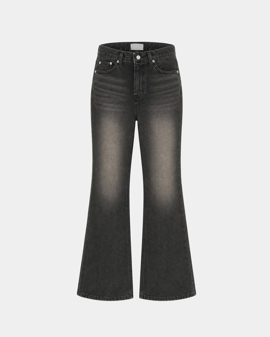 (W's) Black Washed Bootscut Jeans