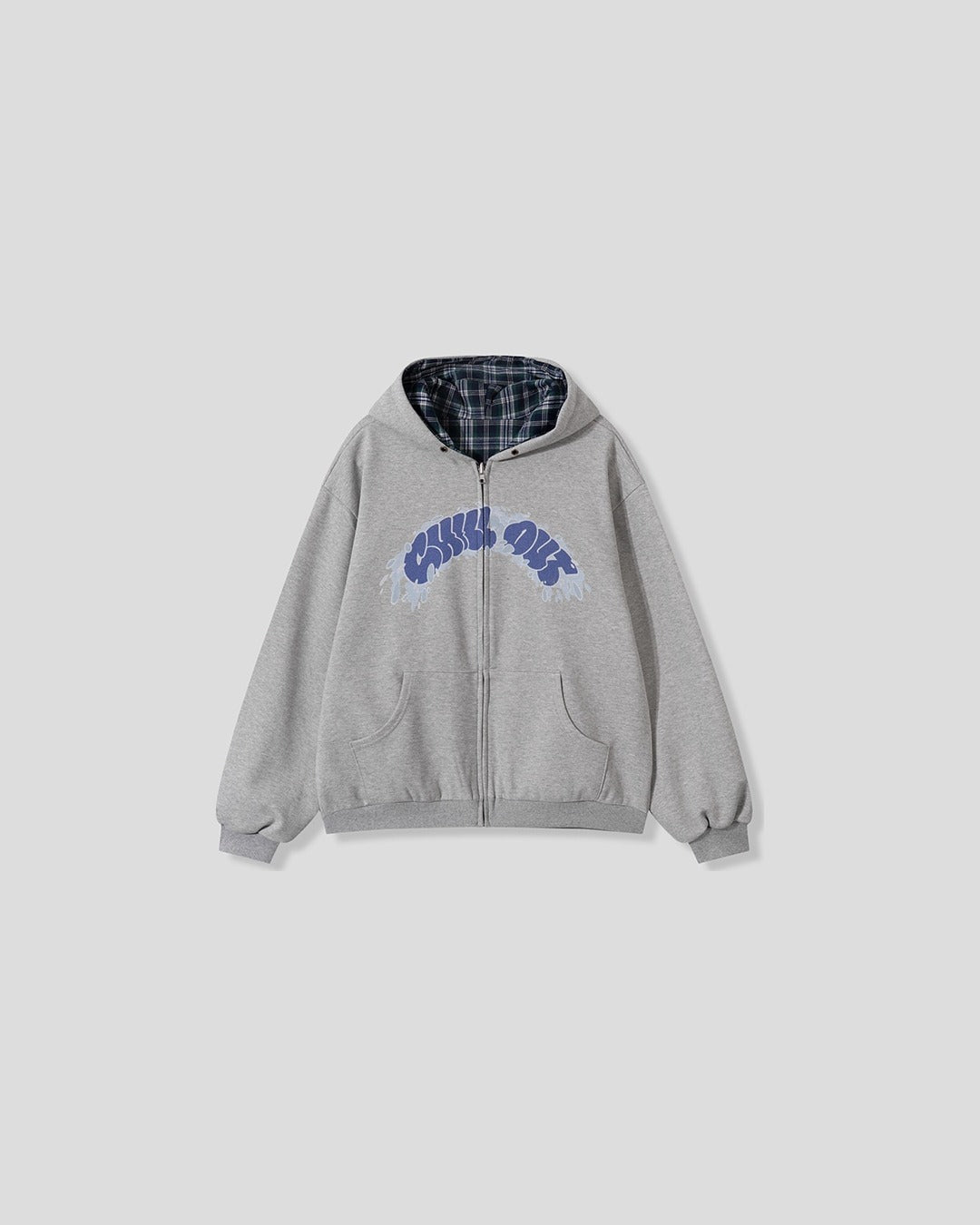 (UNISEX) Chill Reversible Over Hood Zip-Up