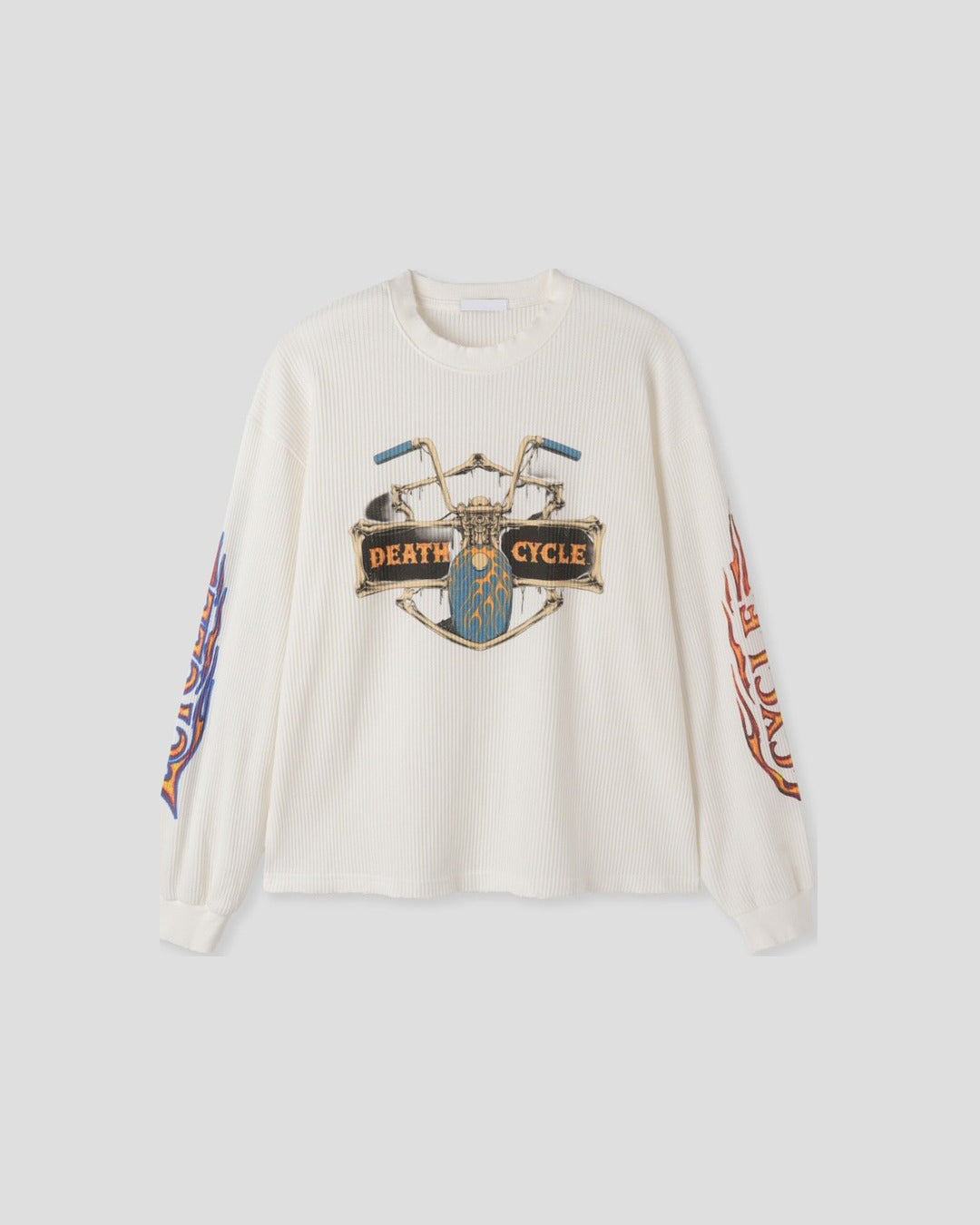 (UNISEX) Cycle Washed Waffle Long Sleeve