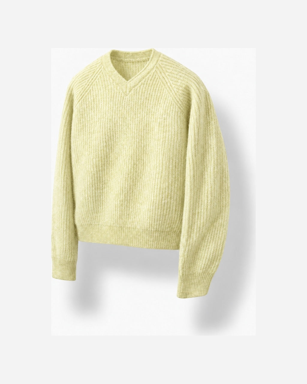 (UNISEX) Clay V-Neck Mohair Knit