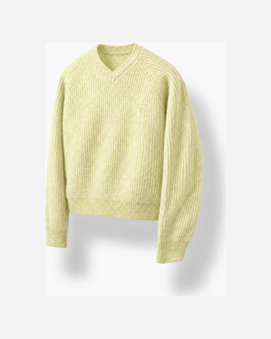 (UNISEX) Clay V-Neck Mohair Knit