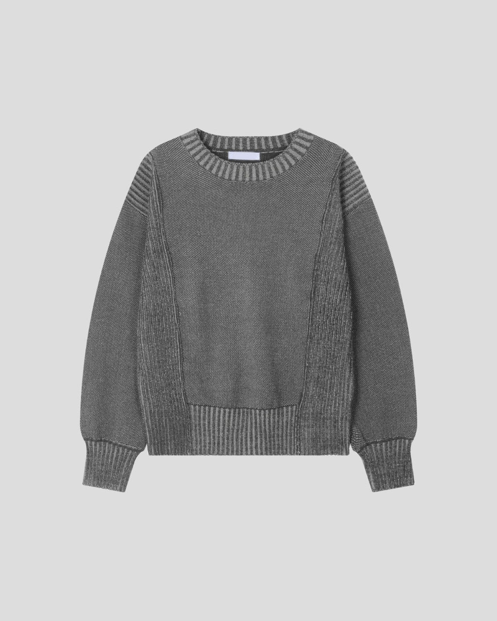 (UNISEX) Two-Tone Round Knit