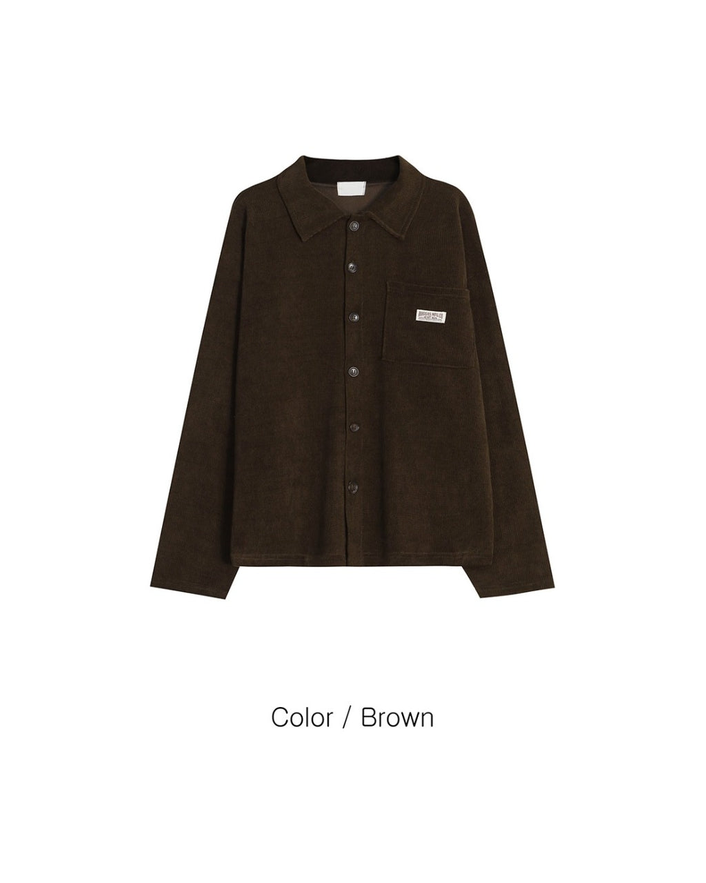 (UNISEX) Corduroy Shirt Cardigan