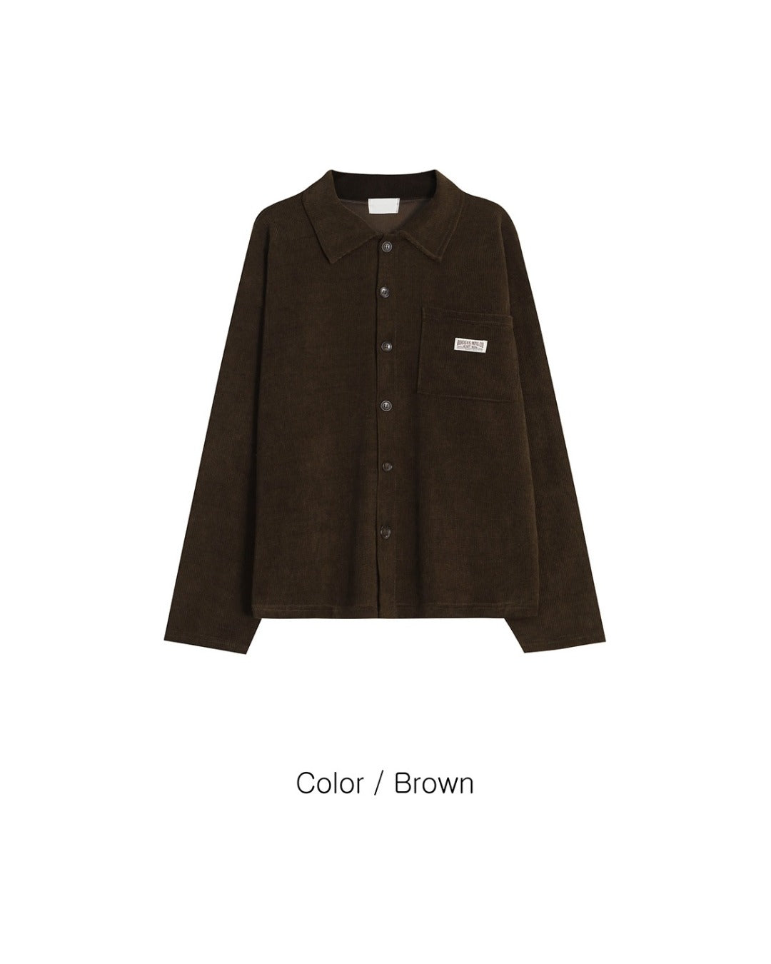 (UNISEX) Corduroy Shirt Cardigan