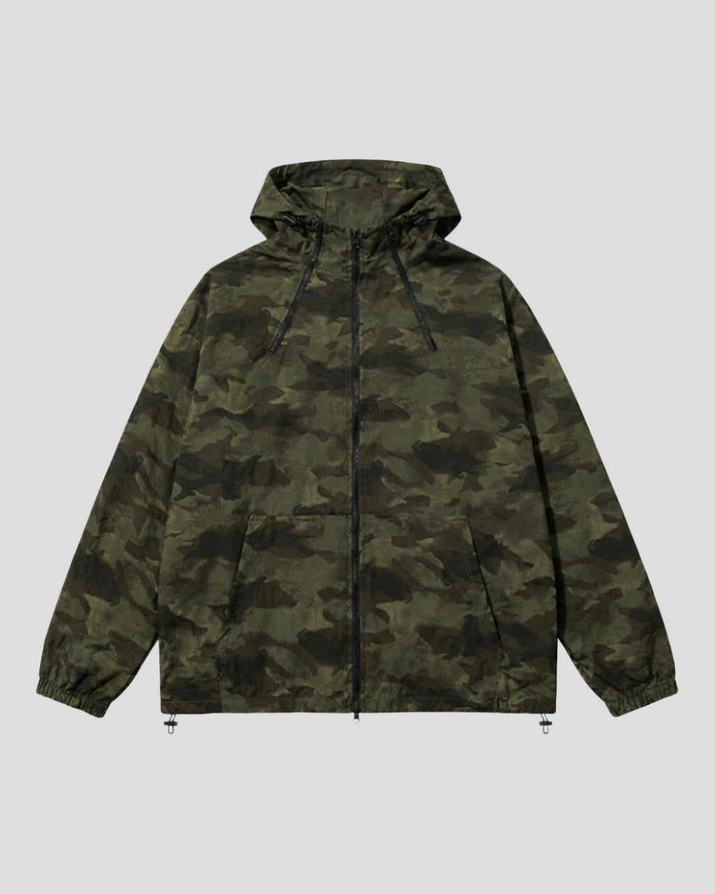 (UNISEX) Camo 3way Zip Hooded Jacket