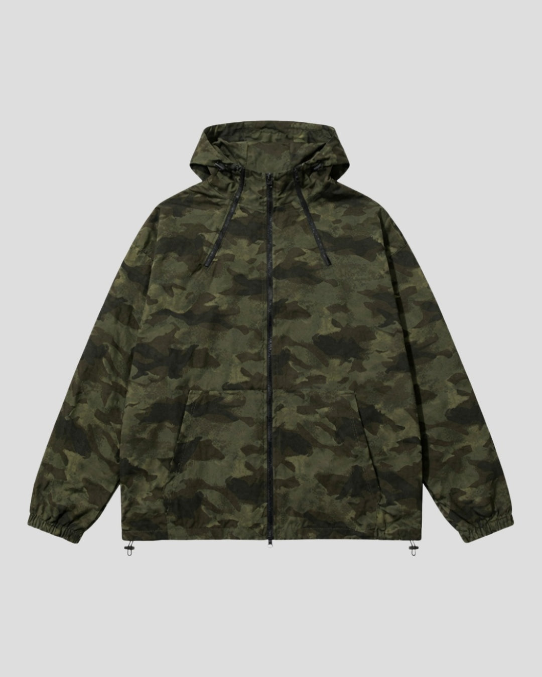 (UNISEX) Camo 3way Zip Hooded Jacket