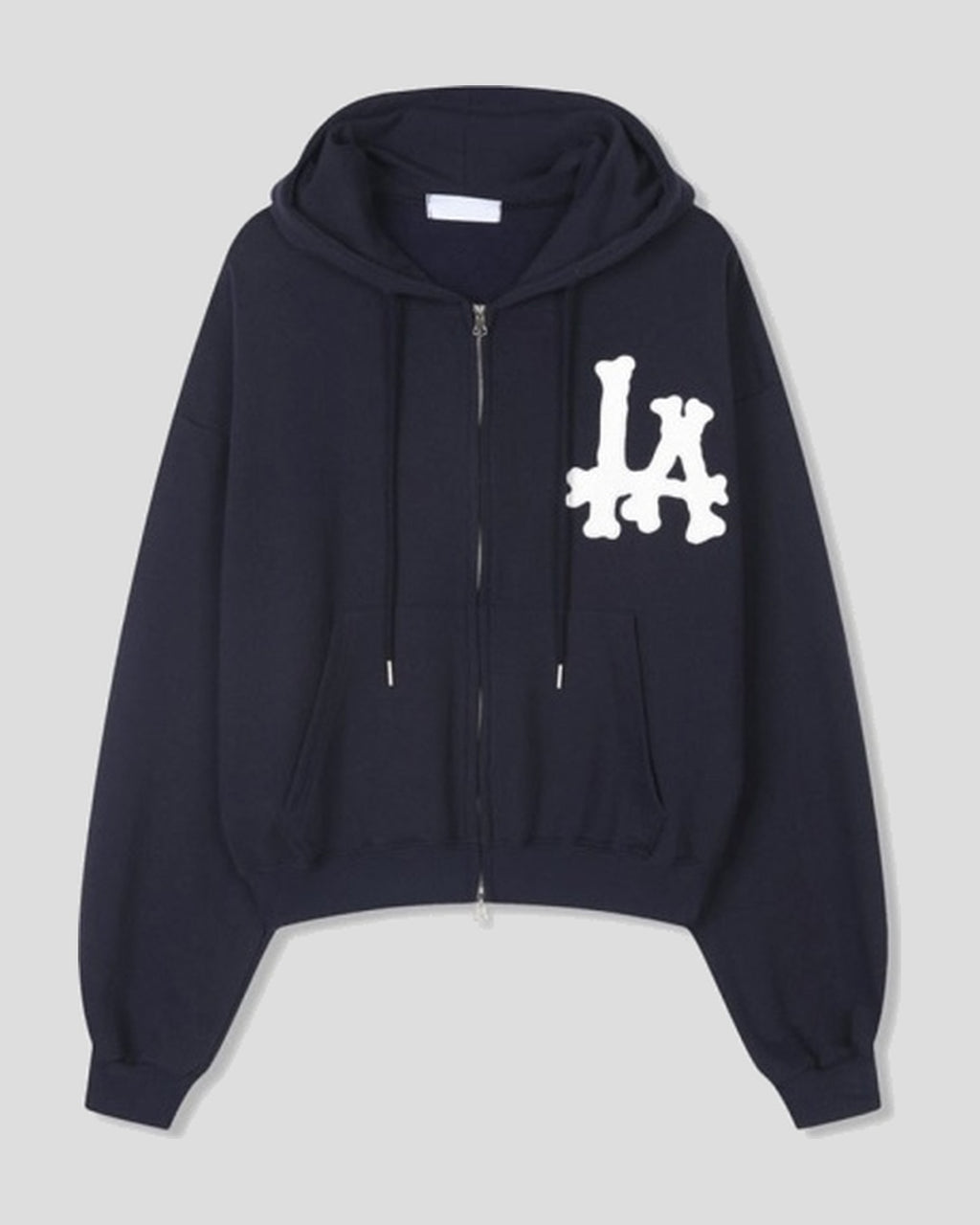 (UNISEX) LA Crop Hood Zip-up