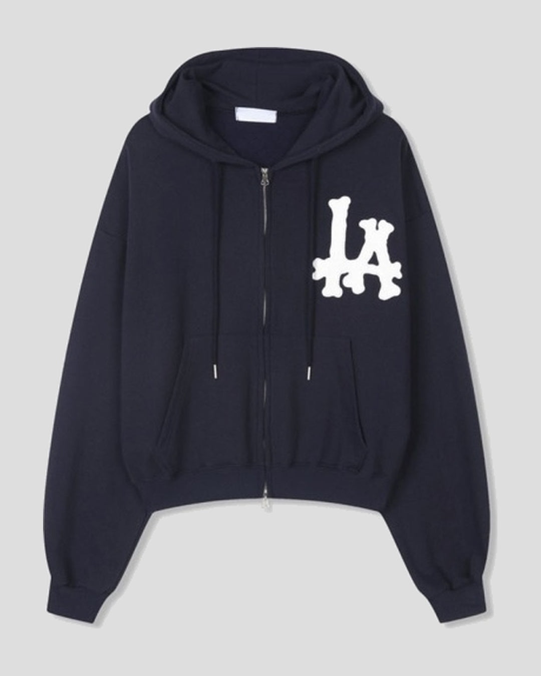 (UNISEX) LA Crop Hood Zip-up