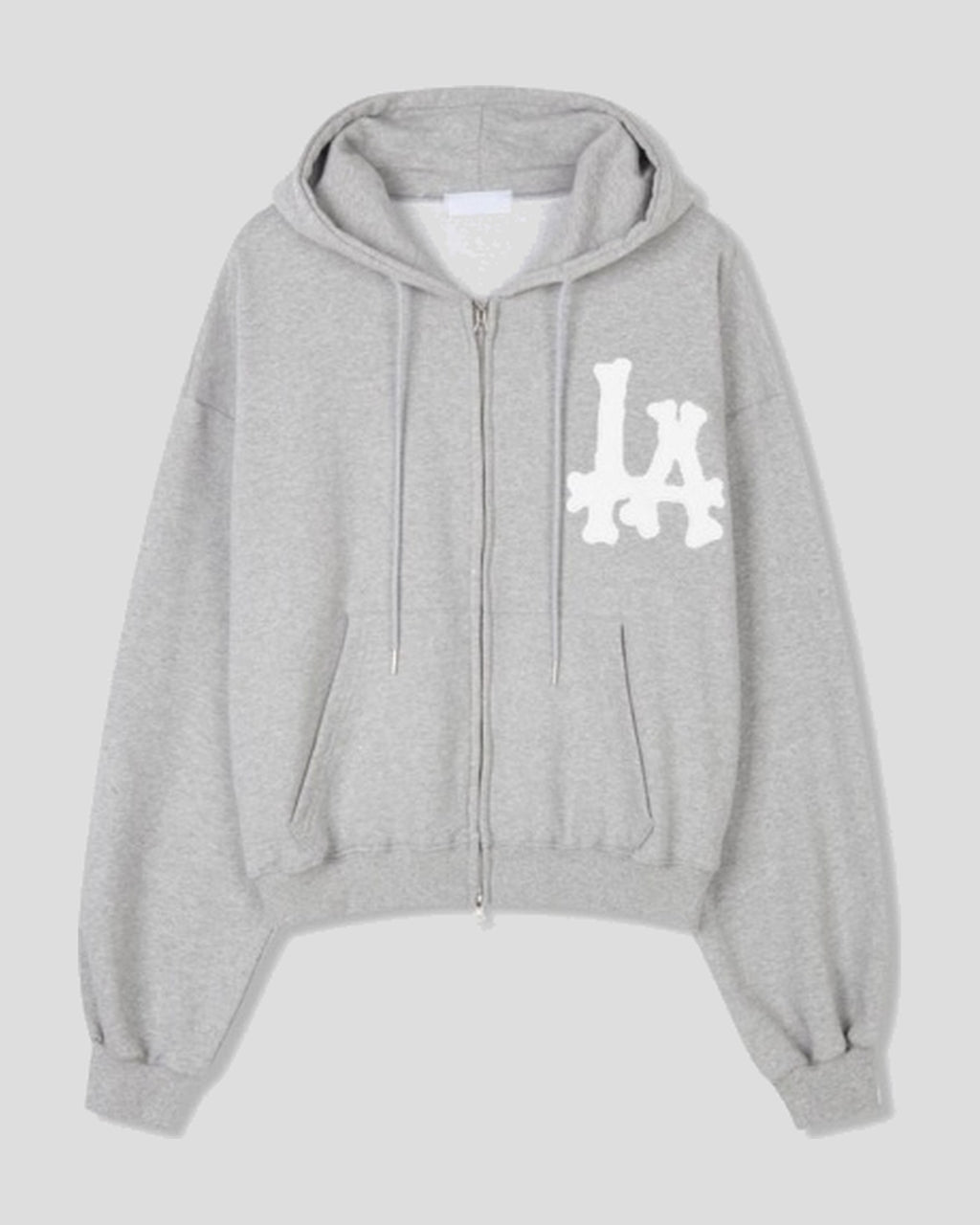 (UNISEX) LA Crop Hood Zip-up