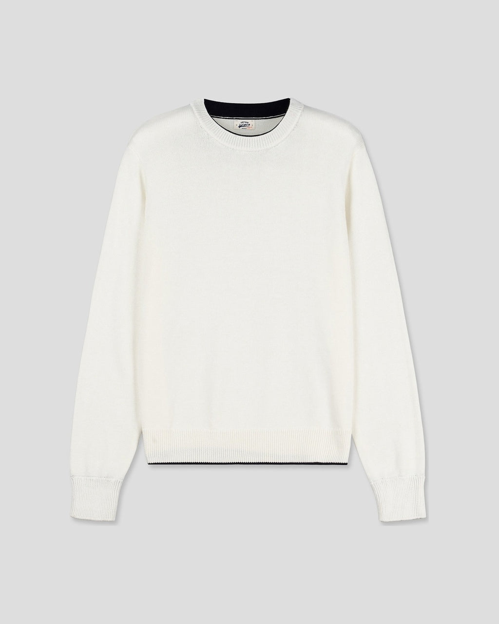 (UNISEX) Colorblock Round Knit