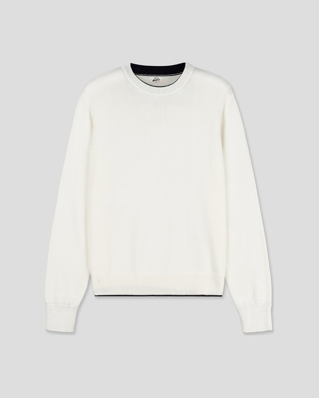 (UNISEX) Colorblock Round Knit