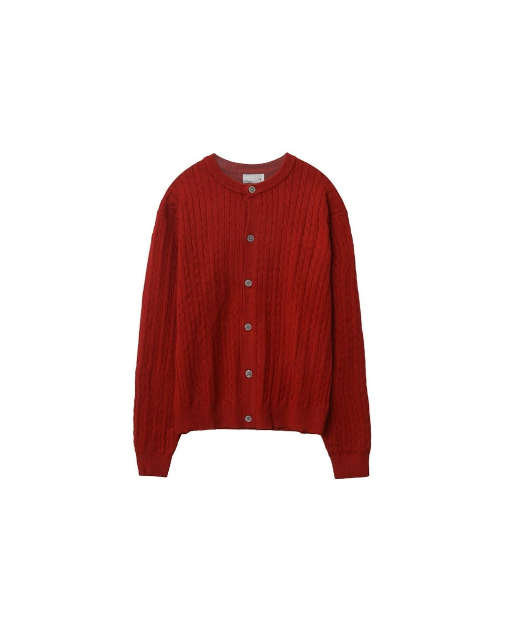 (UNISEX) Brioche Crew Neck Cardigan