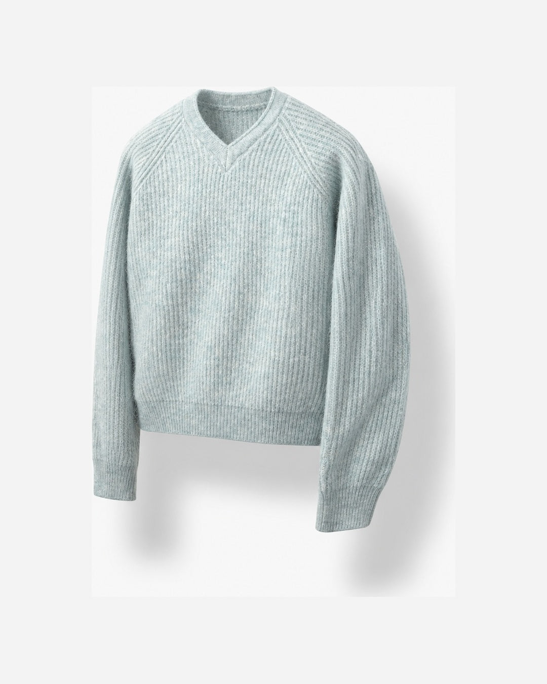 (UNISEX) Clay V-Neck Mohair Knit
