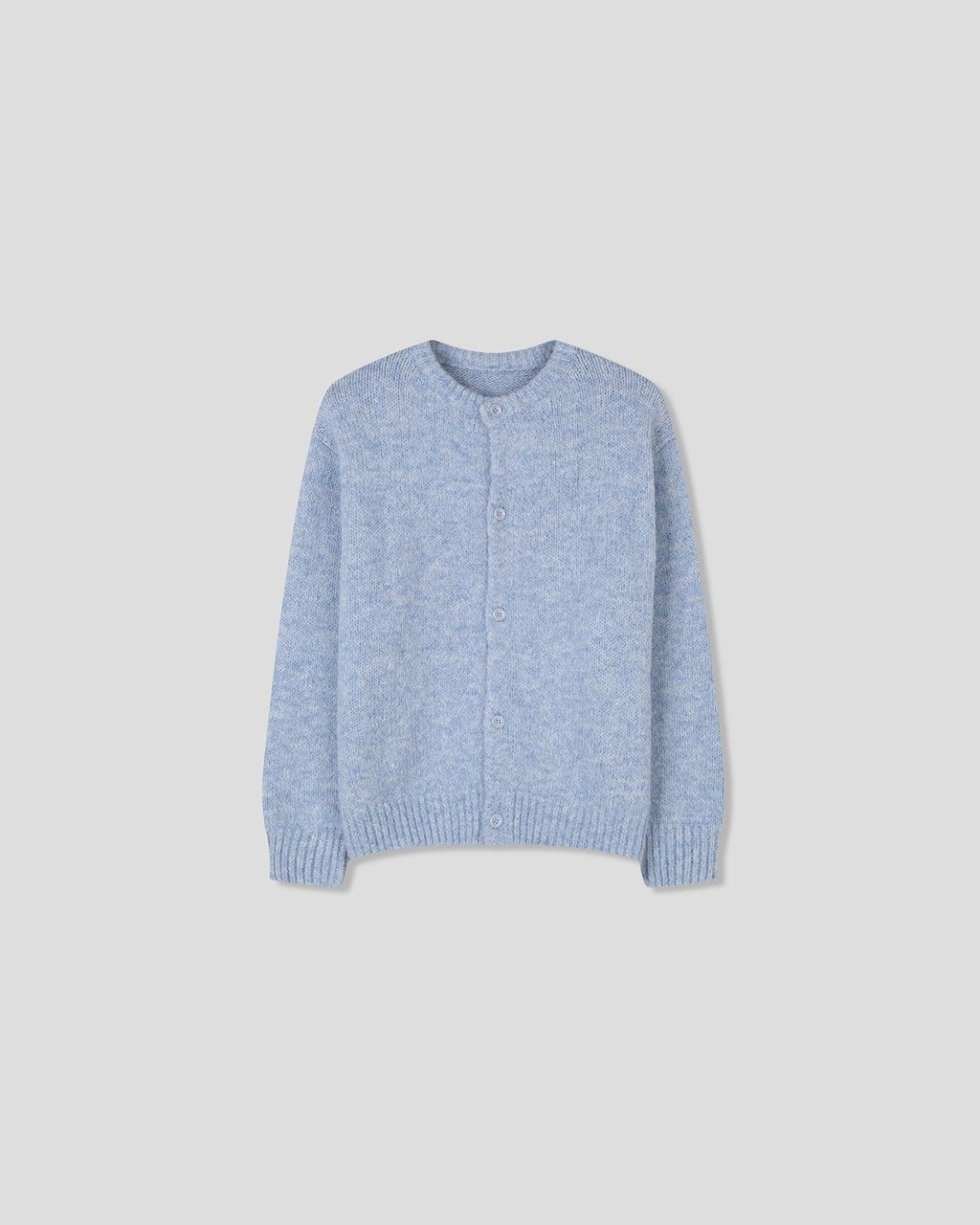 (UNISEX) Wool-mix Heavy Brush Knit Cardigan