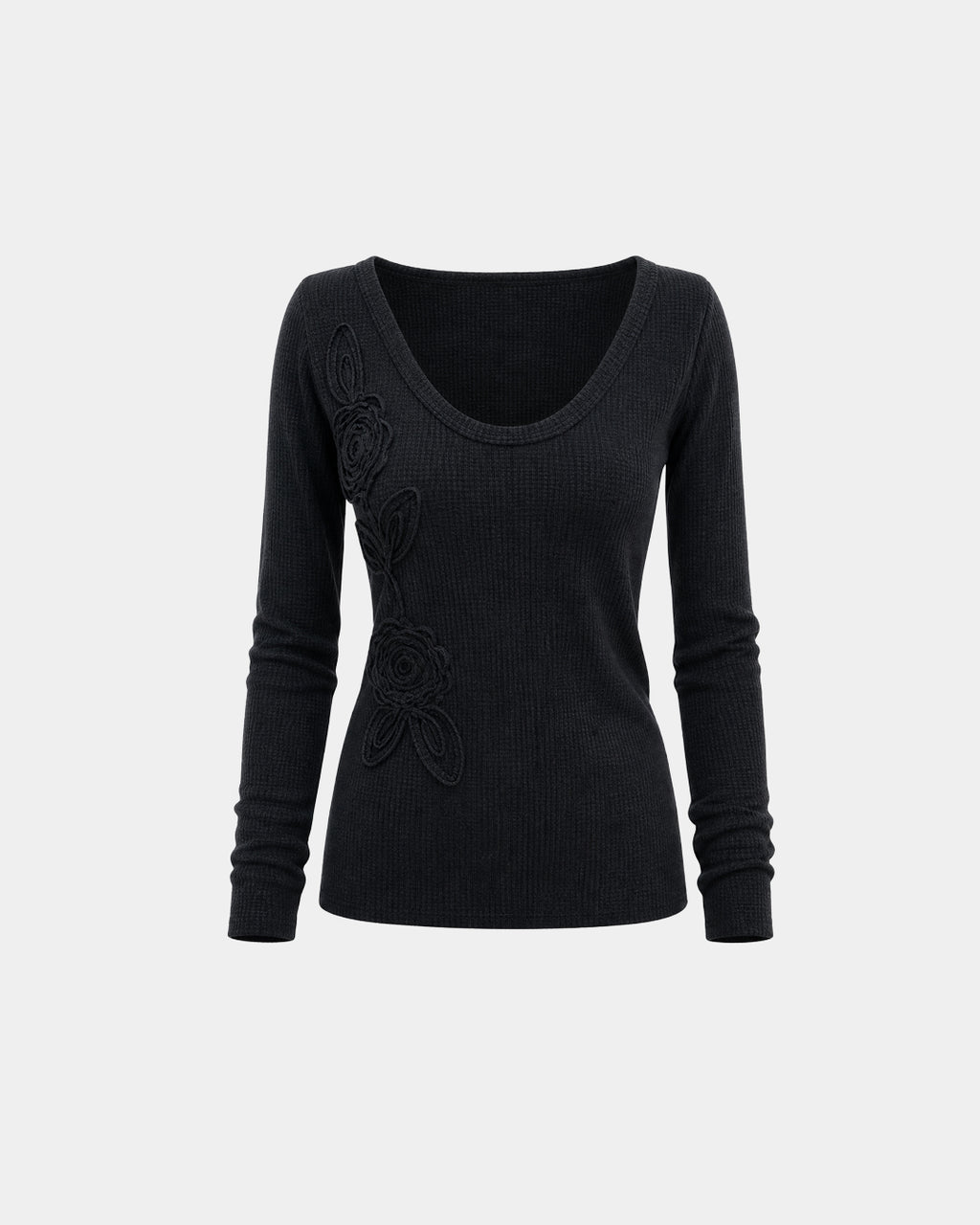 (W's) Petal Ribbed Knit