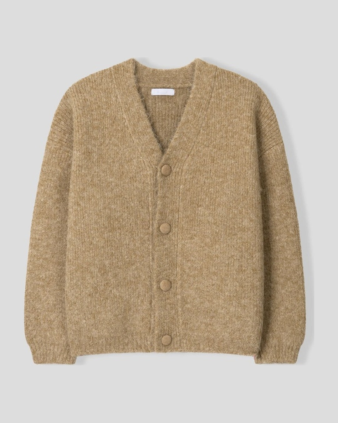 (UNISEX) Bulky Brush Wool Cardigan