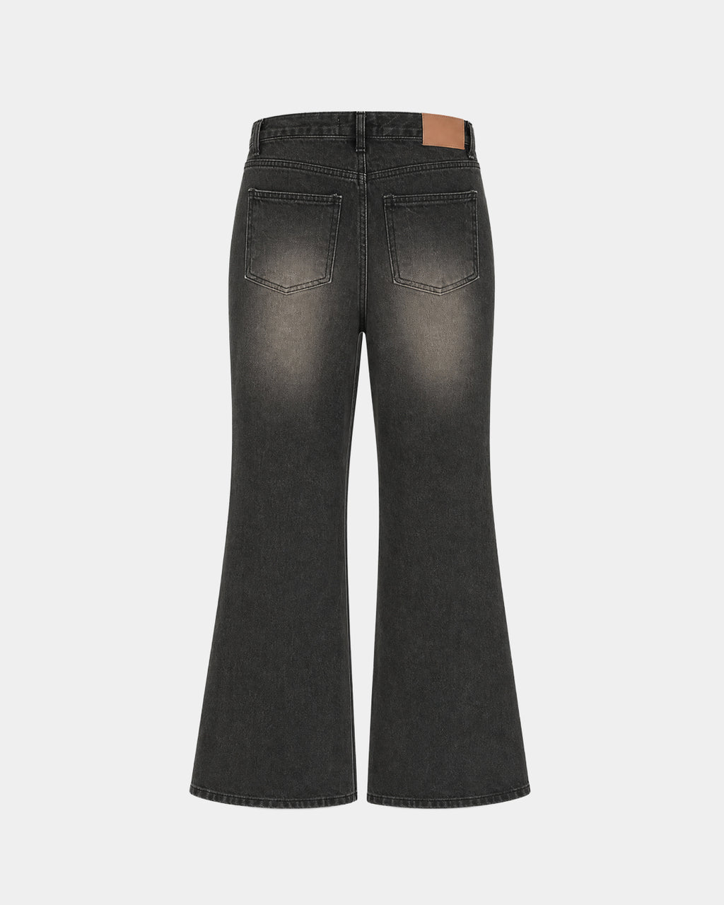(W's) Black Washed Bootscut Jeans