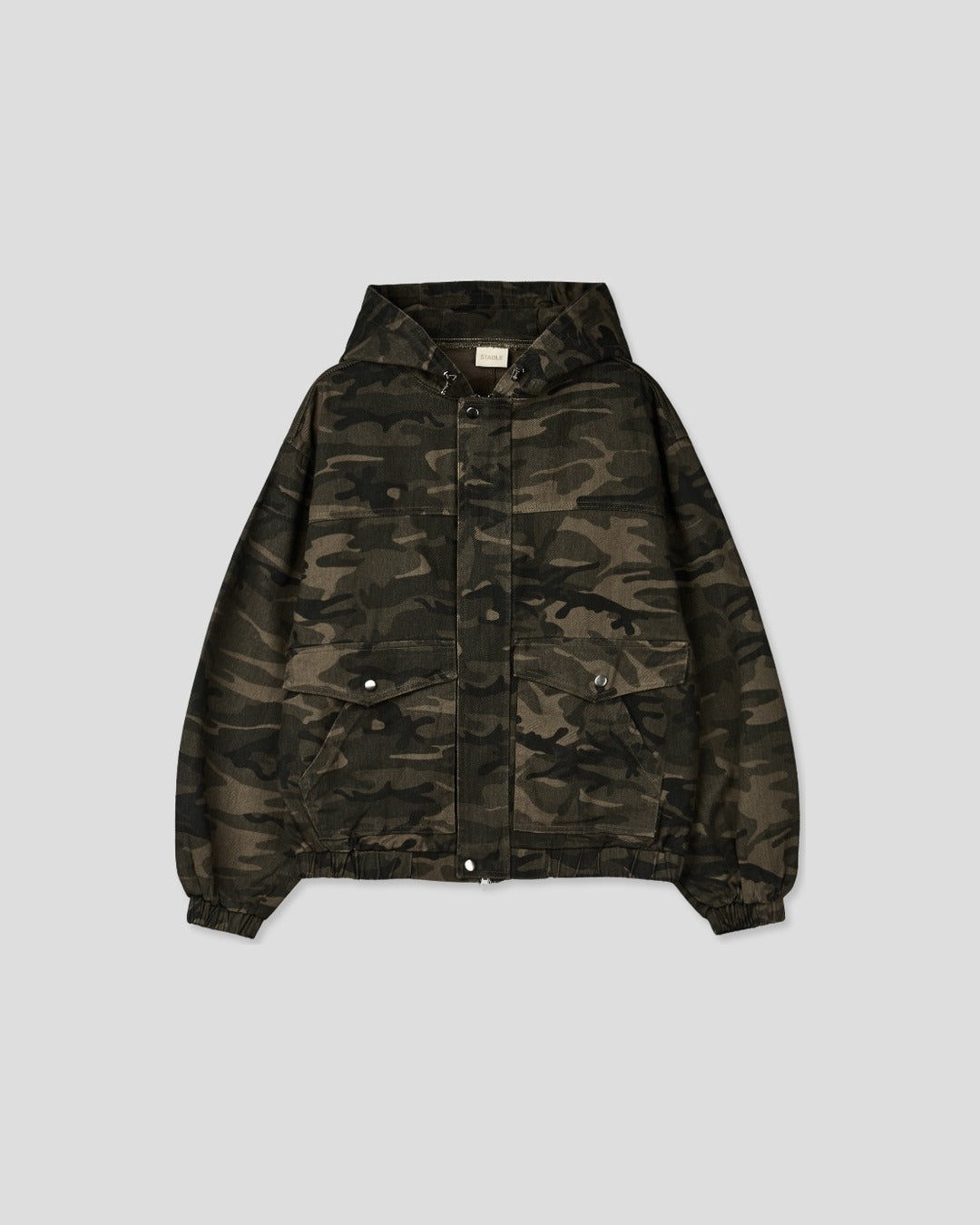 (UNISEX) Over Cotton Hooded Jacket