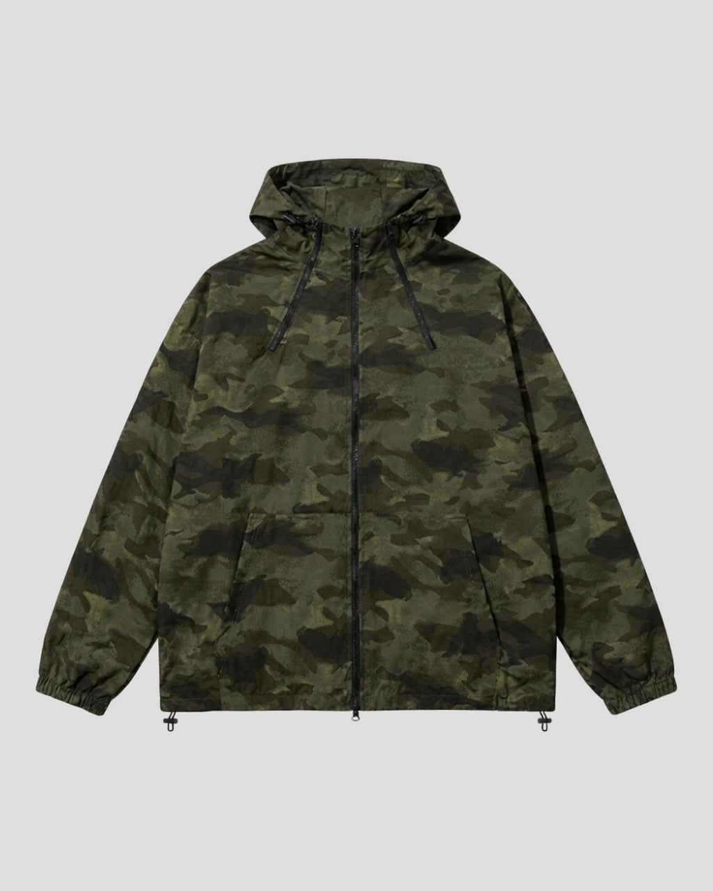 (UNISEX) Camo 3way Zip Hooded Jacket