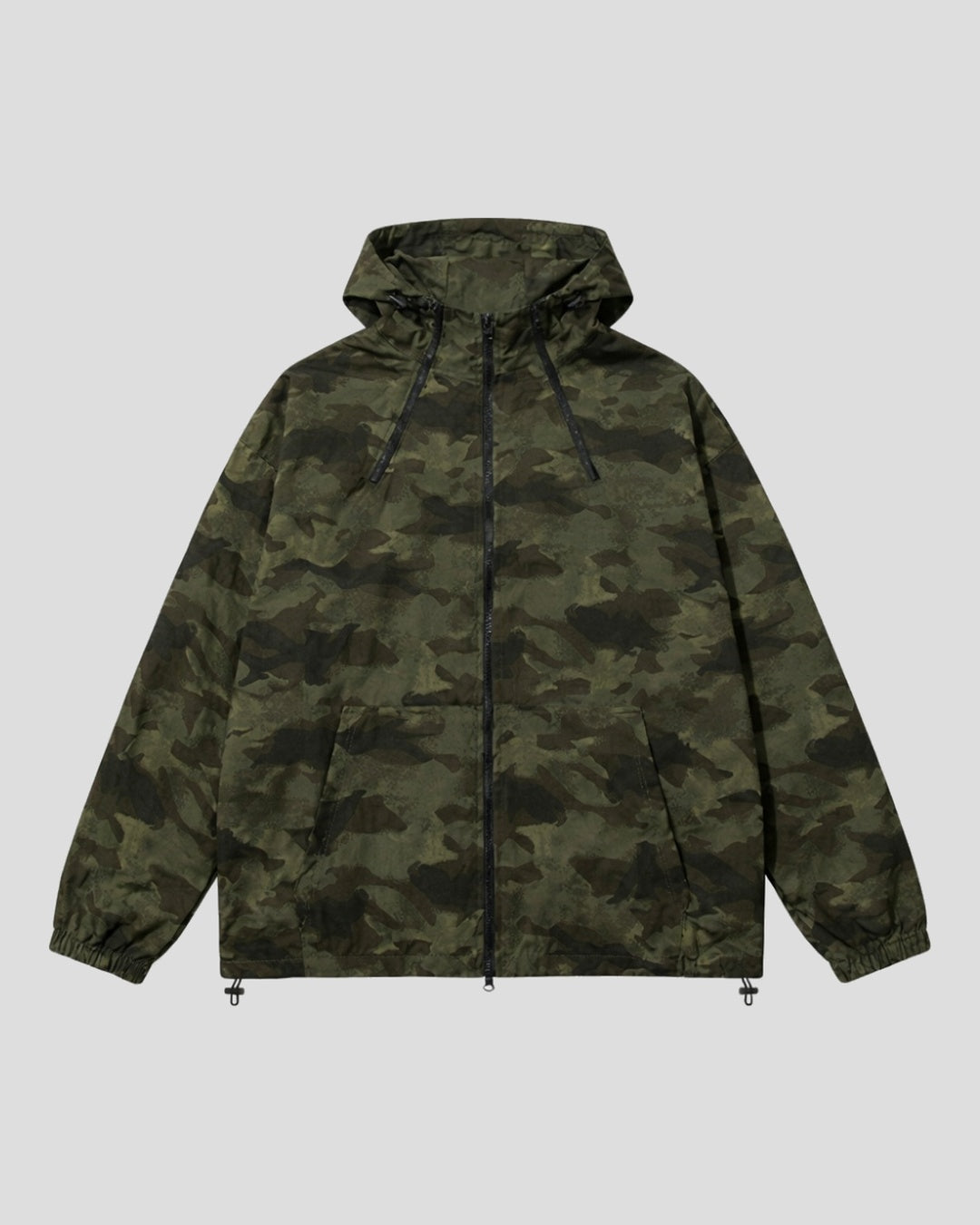 (UNISEX) Camo 3way Zip Hooded Jacket