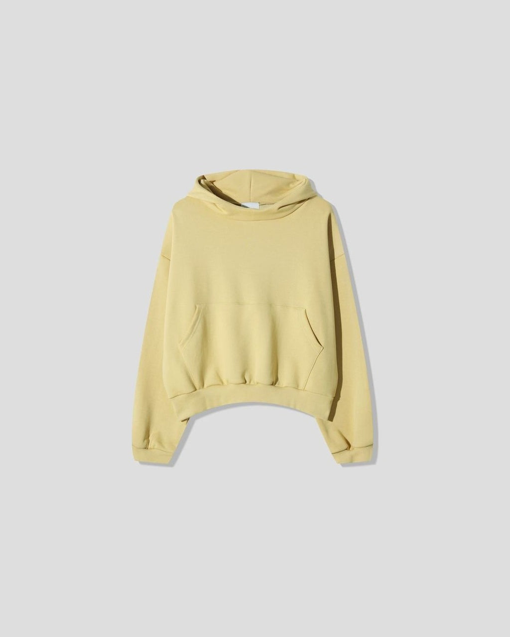 (UNISEX) Half High Neck Crop Hoodie