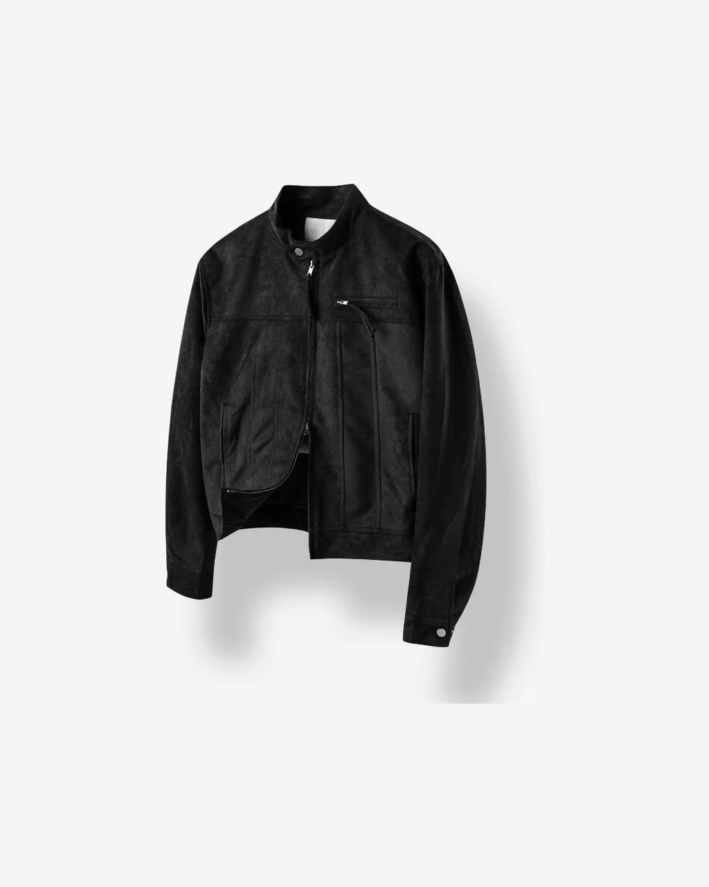 (UNISEX) Le Mans Biker Suede Crop Jacket