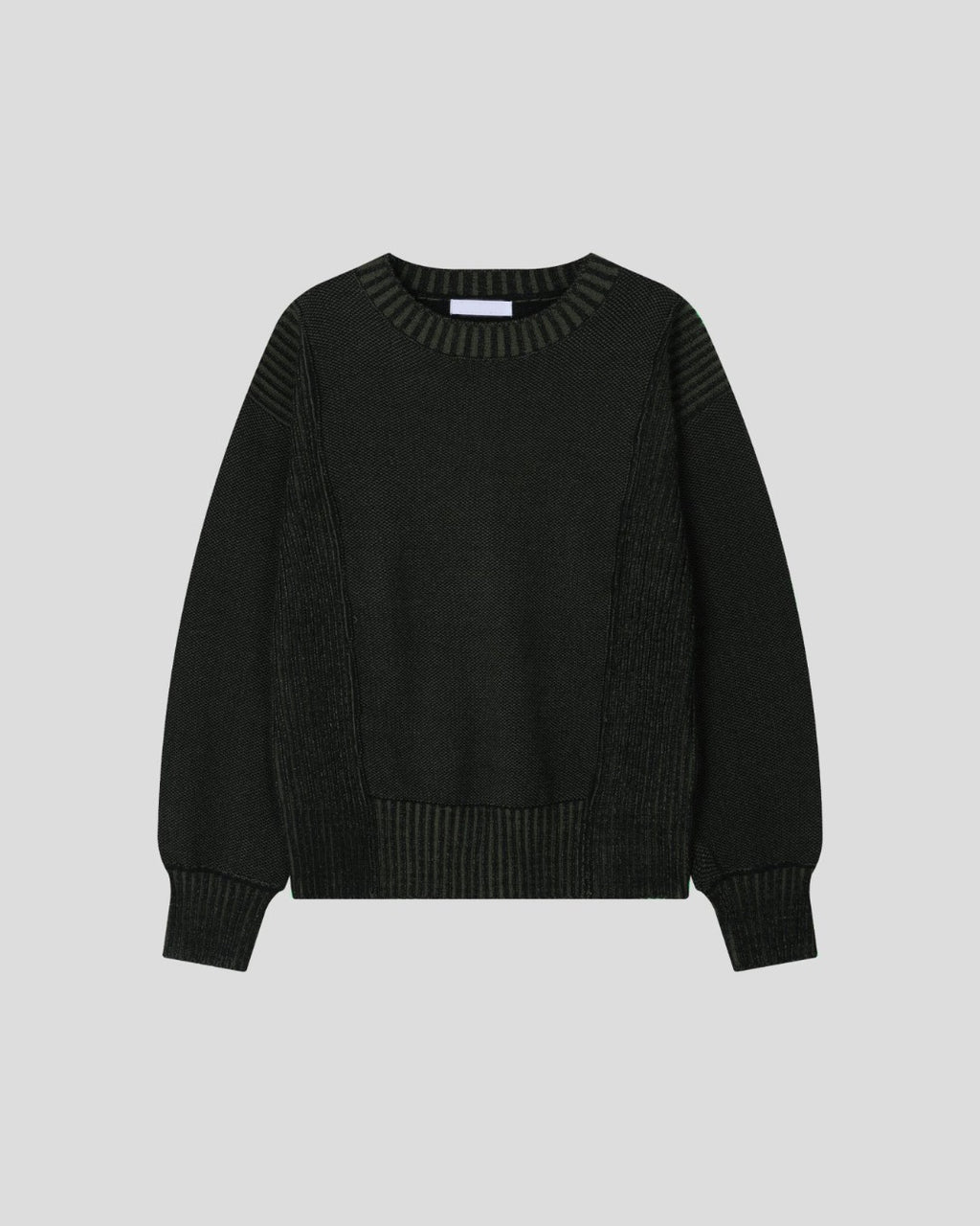(UNISEX) Two-Tone Round Knit