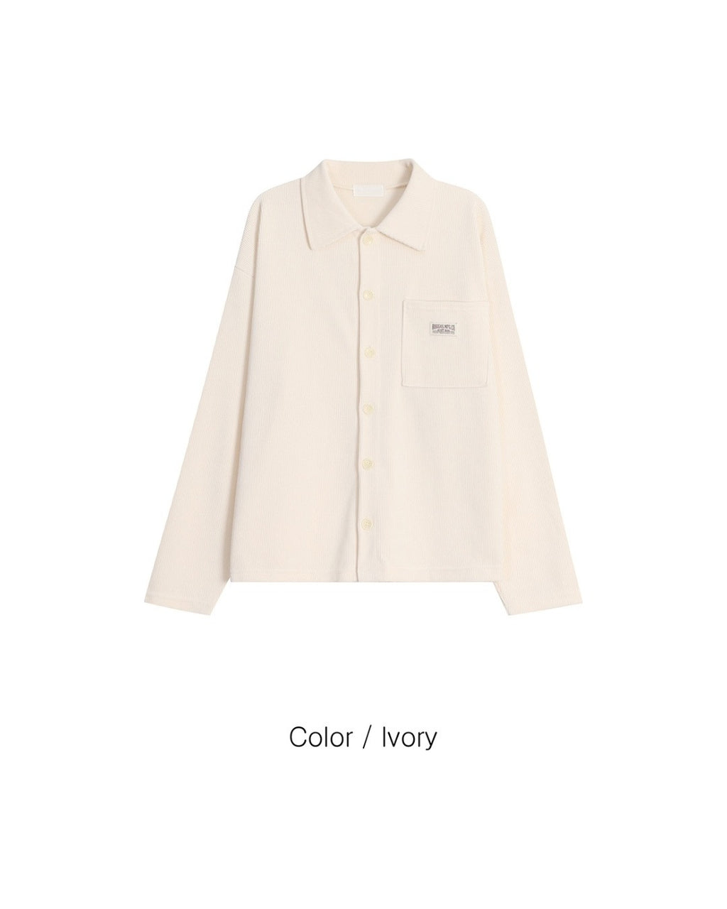 (UNISEX) Corduroy Shirt Cardigan