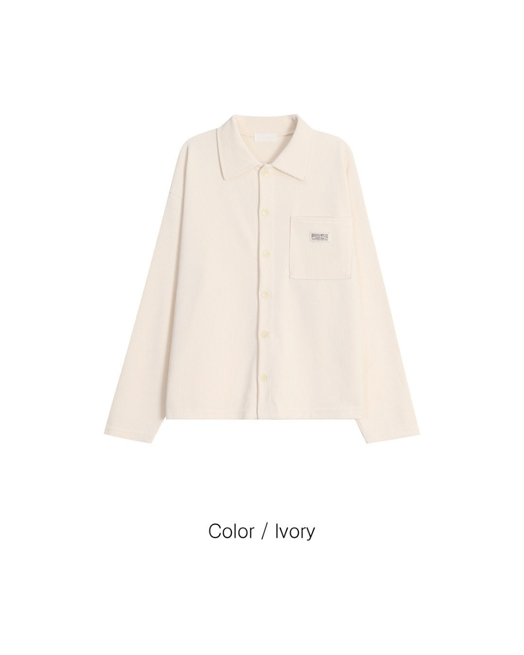 (UNISEX) Corduroy Shirt Cardigan