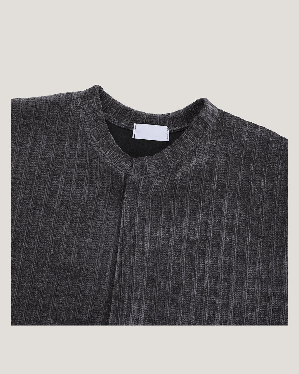 (UNISEX) Velour Crop Cardigan