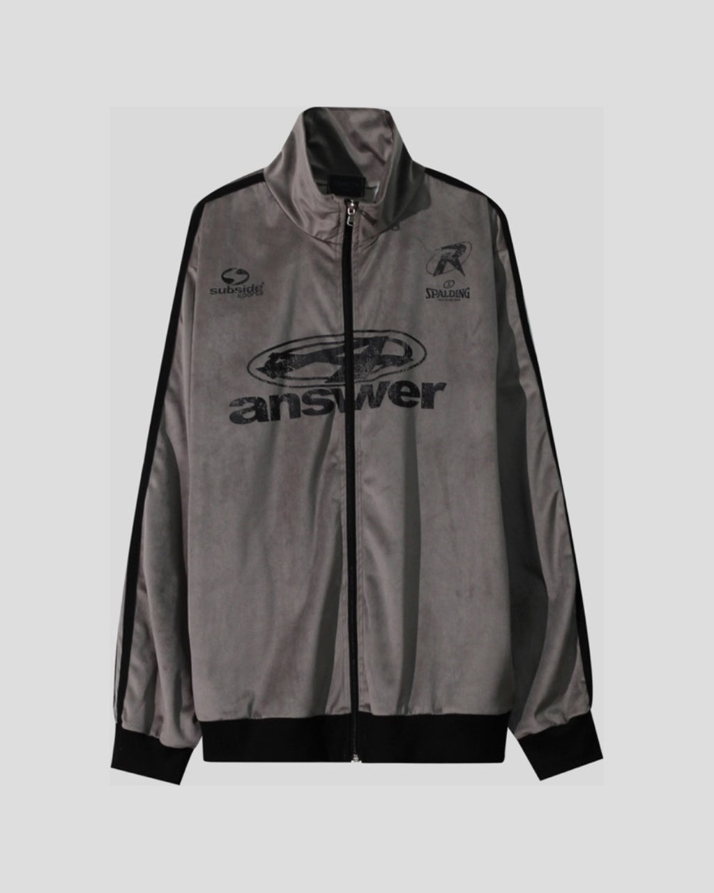 (UNISEX) Velour Track Jersey Jacket