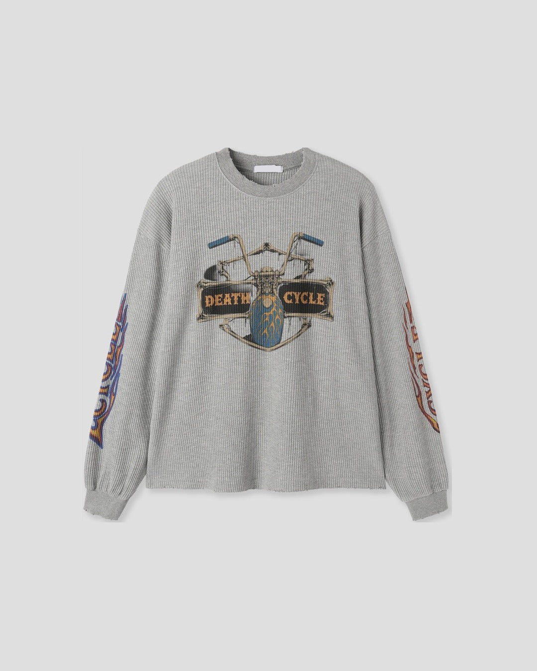 (UNISEX) Cycle Washed Waffle Long Sleeve