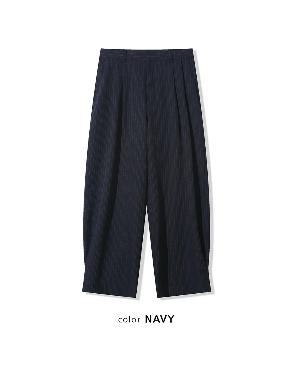(UNISEX) Pintuck Stripe Wide Slacks