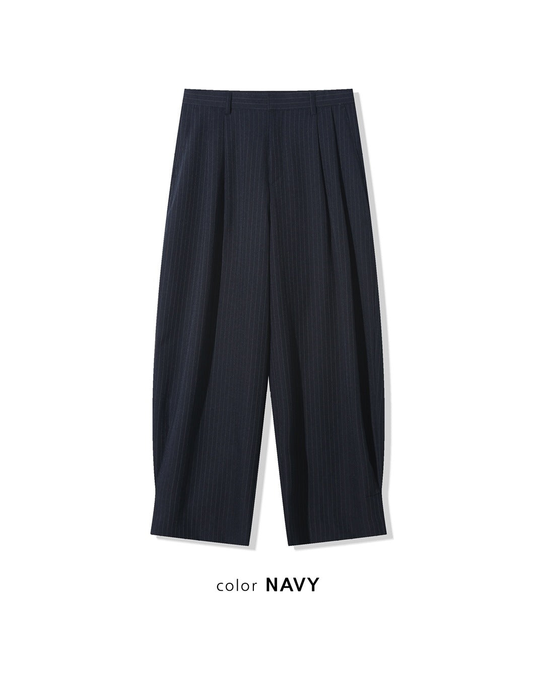 (UNISEX) Pintuck Stripe Wide Slacks