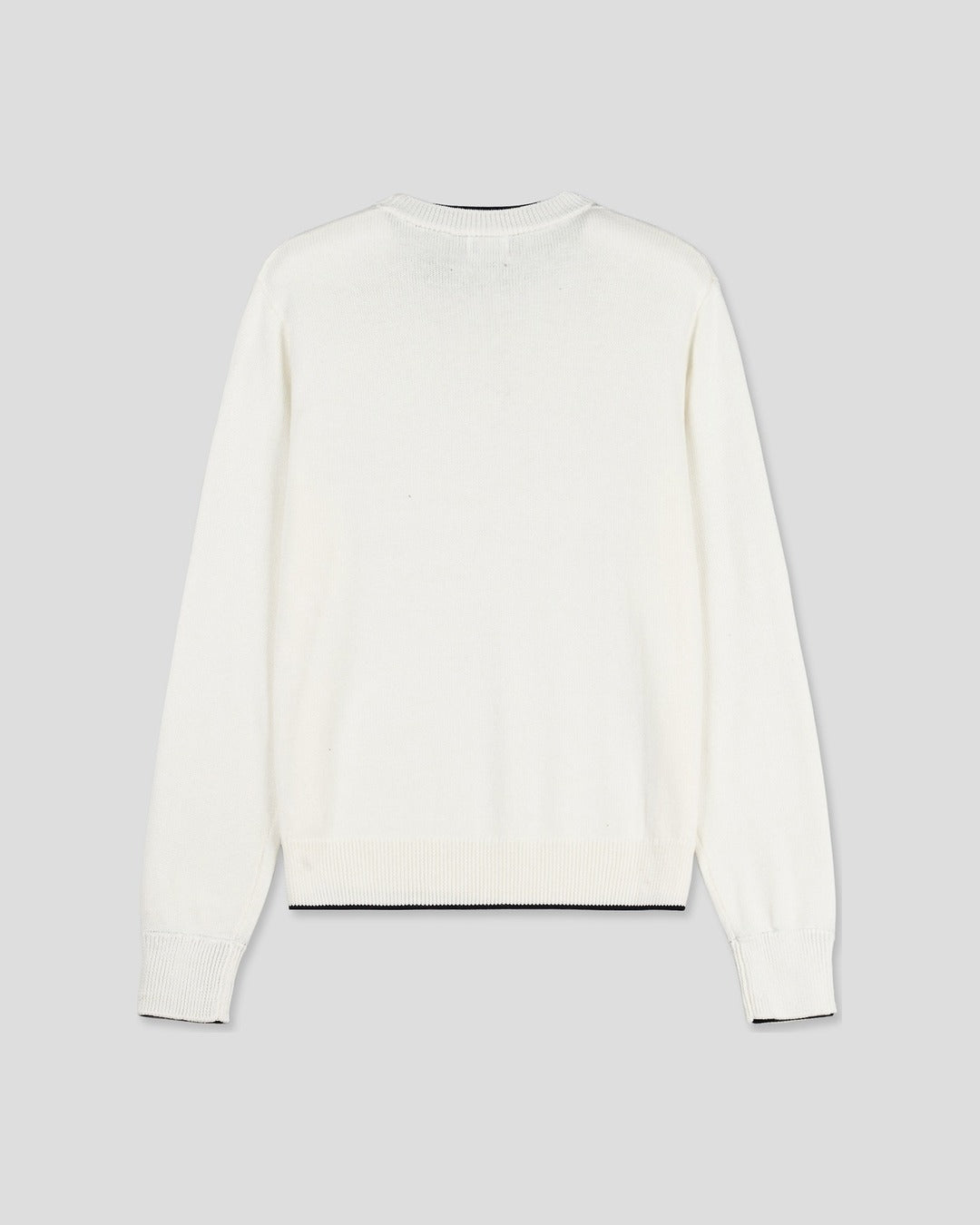 (UNISEX) Colorblock Round Knit