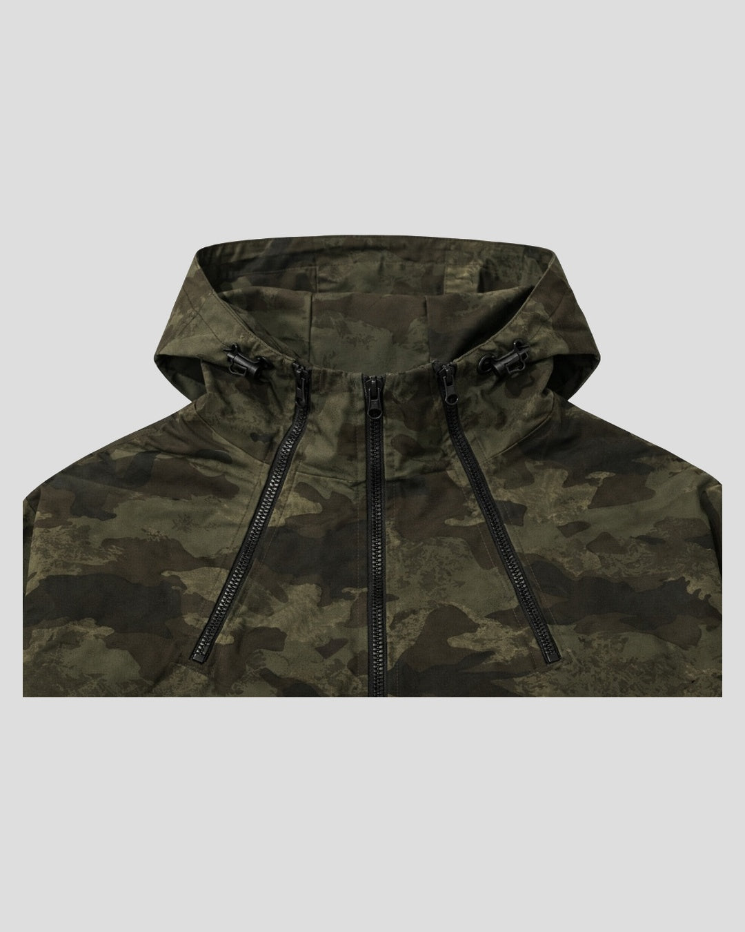 (UNISEX) Camo 3way Zip Hooded Jacket