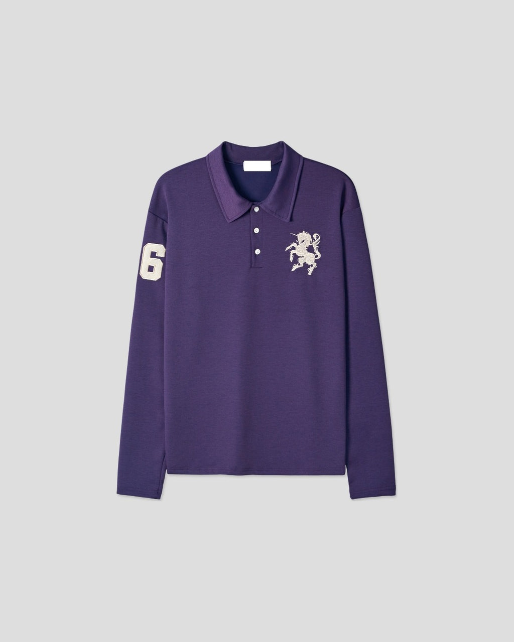 (UNISEX) Horse PK Collar Long Sleeve