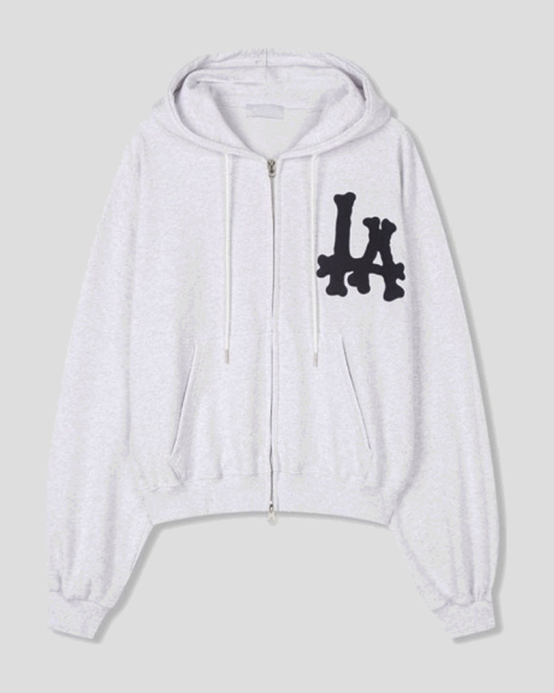 (UNISEX) LA Crop Hood Zip-up